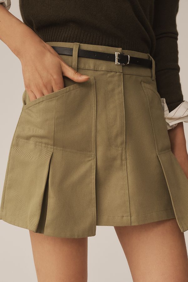 Vista de diapositivas: 2: Falda Pantalón Utilitaria Plisada Pilcro