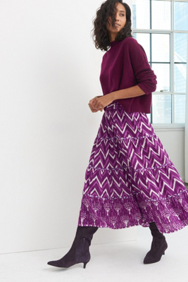 tiered maxi skirt anthropologie