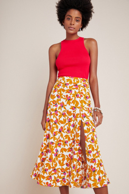 dvf midi skirt