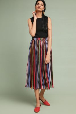 striped skirt multicolor