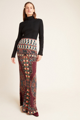 anthropologie long skirt