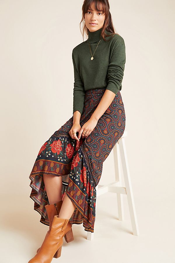 Slide View: 1: Farm Rio Cordoba Wrap Maxi Skirt