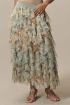 Thumbnail View 3: The Chéri Ruffled Tulle Midi Skirt by Anthropologie