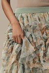 Thumbnail View 4: The Chéri Ruffled Tulle Midi Skirt by Anthropologie