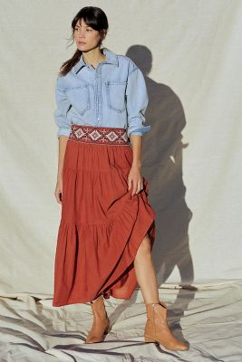cotton maxi skirt uk