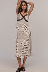 Thumbnail View 1: By Anthropologie Polka Dot Midi Slip Skirt