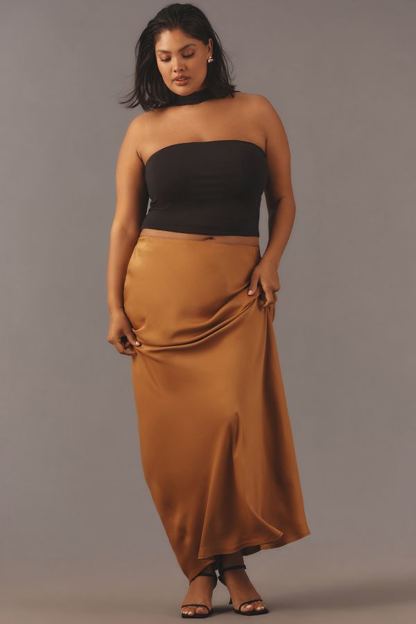 Slide View: 7: The Tilda Maxi Slip Skirt