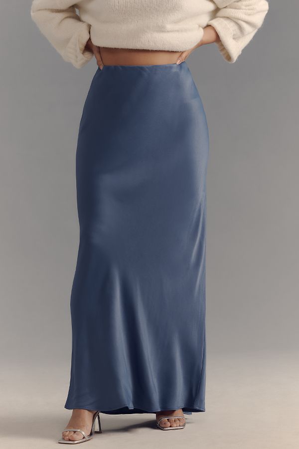 Slide View: 7: The Tilda Maxi Slip Skirt