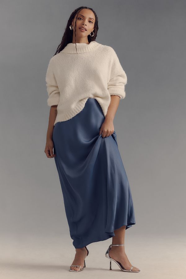 Slide View: 6: The Tilda Maxi Slip Skirt