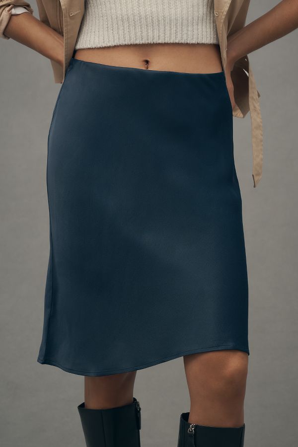 Slide View: 2: The Tilda Knee-Length Slip Skirt