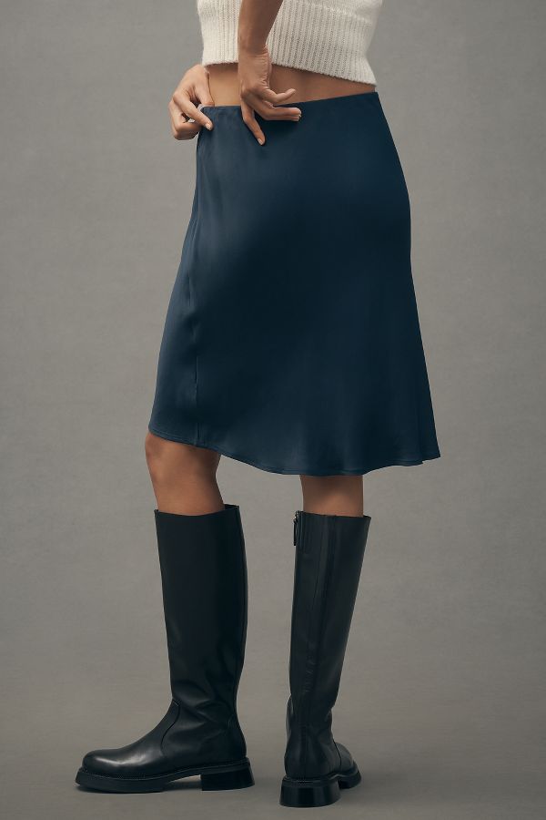 Slide View: 3: The Tilda Knee-Length Slip Skirt