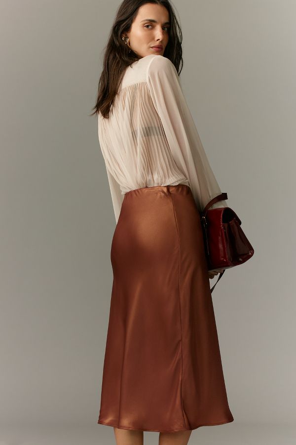 Slide View: 3: The Tilda Slip Skirt: Shine Edition