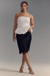 Thumbnail View 5: The Tilda Knee-Length Slip Skirt: Lace Trim Edition