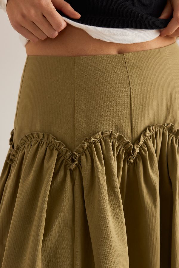 Vista diapositiva: 3: Mare Mare x Anthropologie Basque-Waist Maxi Skirt