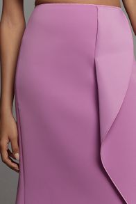 Slide View: 4: Acler Underwood Ruffled Crepe Maxi Skirt