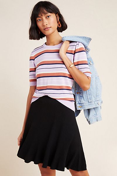 Jovie Ribbed Sweater Mini Skirt
