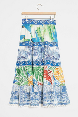 tiered maxi skirt anthropologie