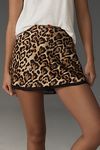 Thumbnail View 3: NIA Ventura Leopard Satin Mini Skirt