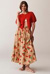 Thumbnail View 1: The Jacie Poplin Printed Midi Skirt by Maeve