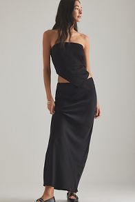 Vista de diapositivas: 3: Satin Bias Maxi Slip Skirt