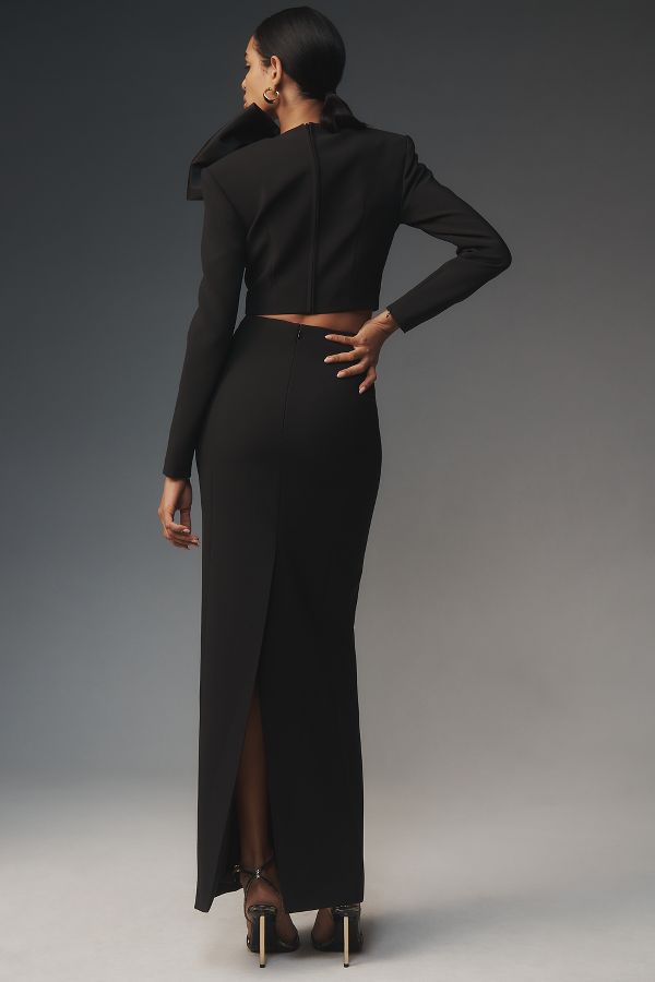 Slide View: 4: Ronny Kobo Issa Column Maxi Skirt