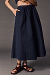 Thumbnail View 3: The Jacie Poplin Midi Skirt by Maeve