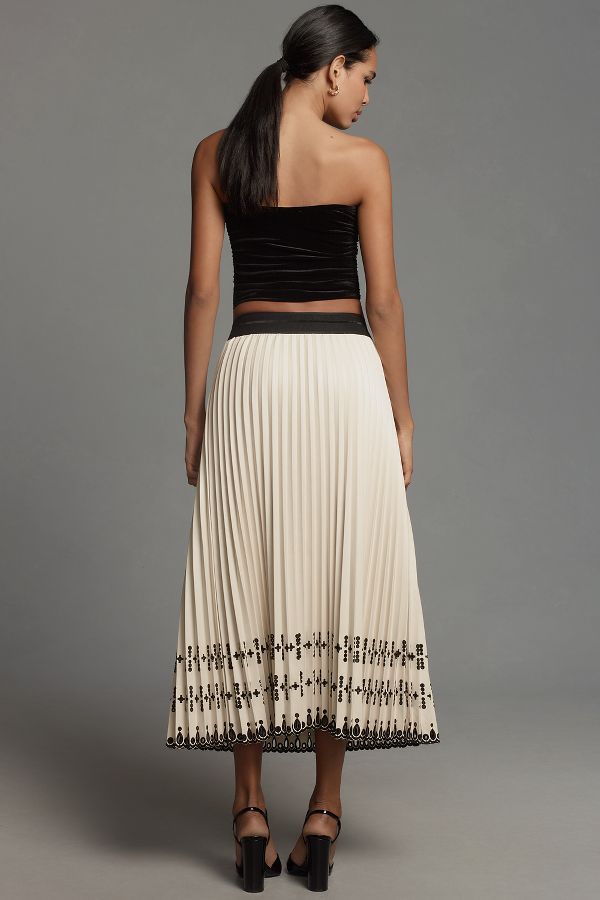 Slide View: 4: Le Superbe Pleats to Meet You Faux-Leather Midi Skirt