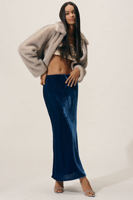 The Tilda Maxi Slip Skirt: Velvet Edition