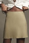 Thumbnail View 2: The Tilda Mini Slip Skirt: Linen Edition