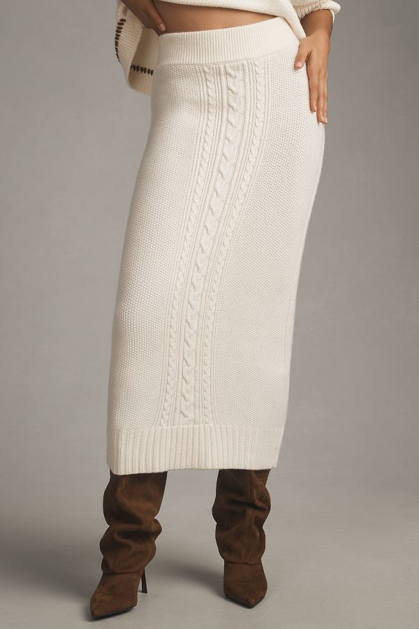 Slide View: 2: Derek Lam 10 Crosby Valentin Knit Maxi Skirt