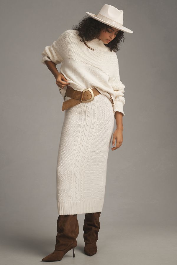 Slide View: 1: Derek Lam 10 Crosby Valentin Knit Maxi Skirt