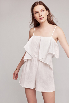 anthropologie white romper