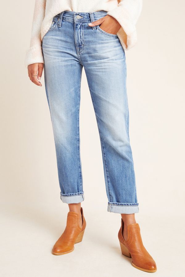 AG The Ex-Boyfriend Mid-Rise Slim Ankle Jeans | Anthropologie