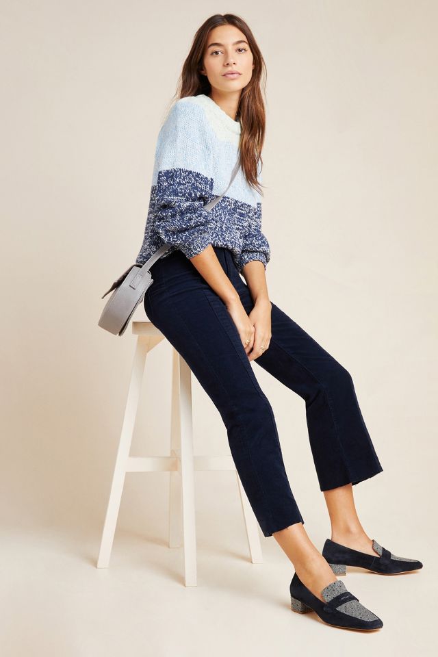 AG The Quinne High-Rise Cropped Flare Jeans | Anthropologie