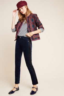 striped tuxedo jeans