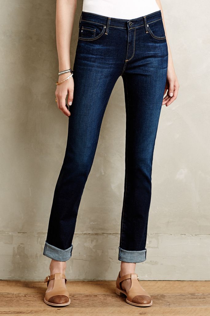 ag high rise straight leg jeans