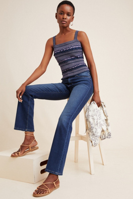 petite boot cut high rise jeans