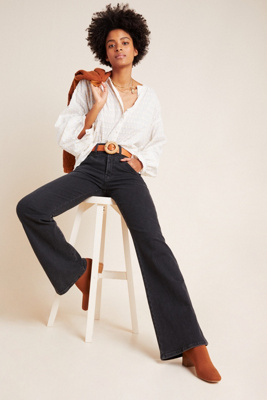 ultra high rise flare jeans