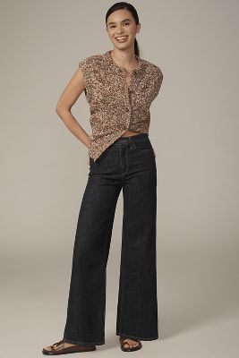 Joe's Jeans Petite Mia High-Rise Wide-Leg Jeans