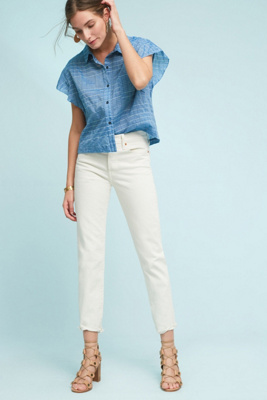 levis wedgie jeans white