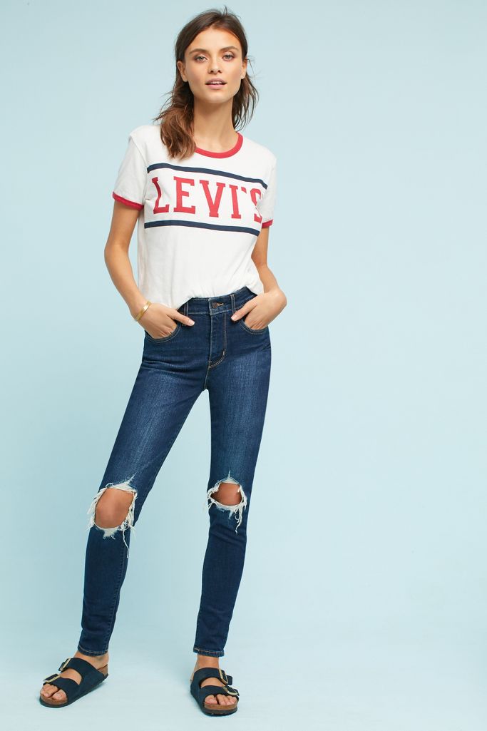 levi's women's 721 high rise skinny ankle jeans