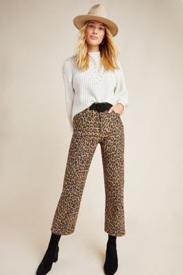 levi's ribcage leopard