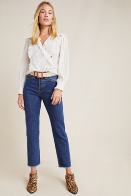 levi's wedgie high waist straight jeans