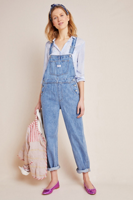 levis vintage denim shortalls