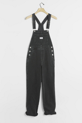 levis overalls mens black