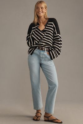 Levi's 501 High-Rise Crop Straight-Leg Jeans