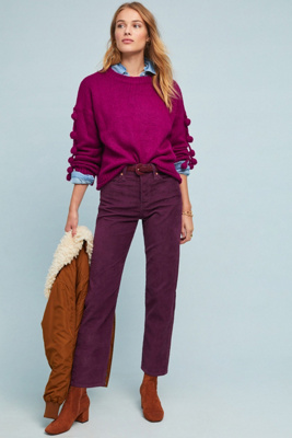 wedgie fit straight corduroy pants