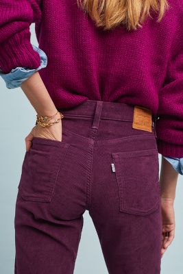 wedgie corduroy straight jeans