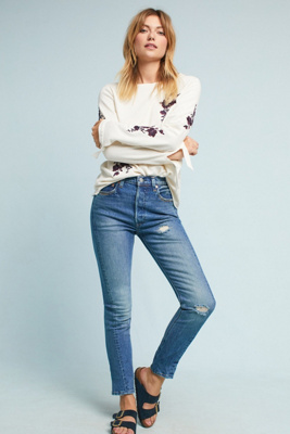 levi's 501 skinny altered jeans