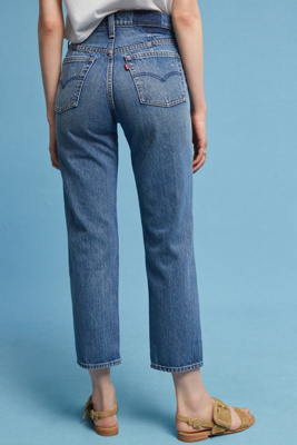 levi's altered straight leg jeans